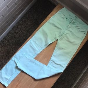 Mint skinny jeans